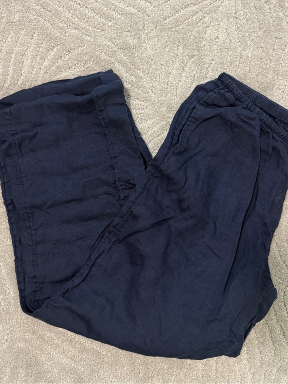 H&M Navy Wide-Leg Drawstring Pants - Picture 5 of 5